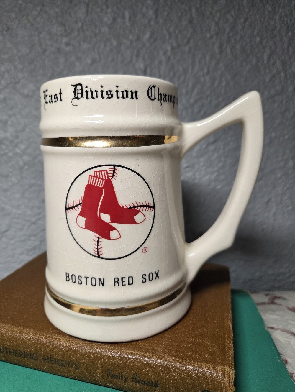 Vintage Boston Red Sox 1975 East Division Champions Ceramic Beer Mug Stein